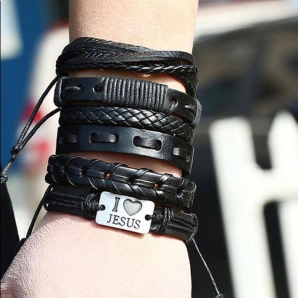 Vintage Handmade Multilayer Leather Bracelet Sets